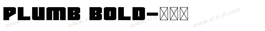 Plumb Bold字体转换